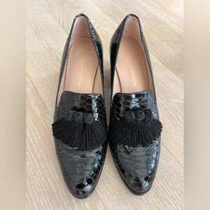 Stuart Weitzman Tassel Detailed Embossed Loafers